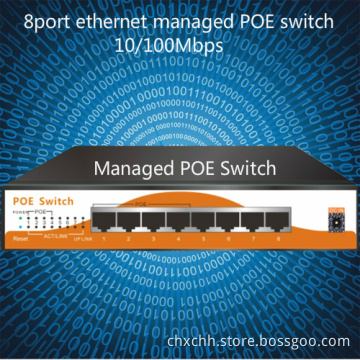 For Hikvision 8 channel poe smart manage switch with 4 port passive poe and 4 uplink ethernet switch